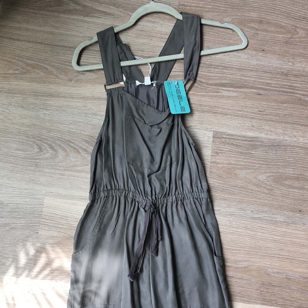 Wild Honey Grey Overalls